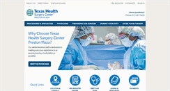 Desktop Screenshot of prestonplazasurgerycenter.com